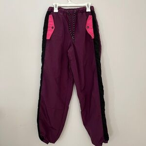 Lazy Oaf Magenta Jogger Sweatpants With Pockets